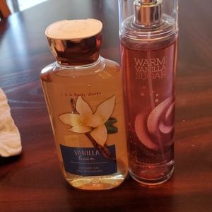 Vanilla bean shower gel/ warm sugar vanilla spray